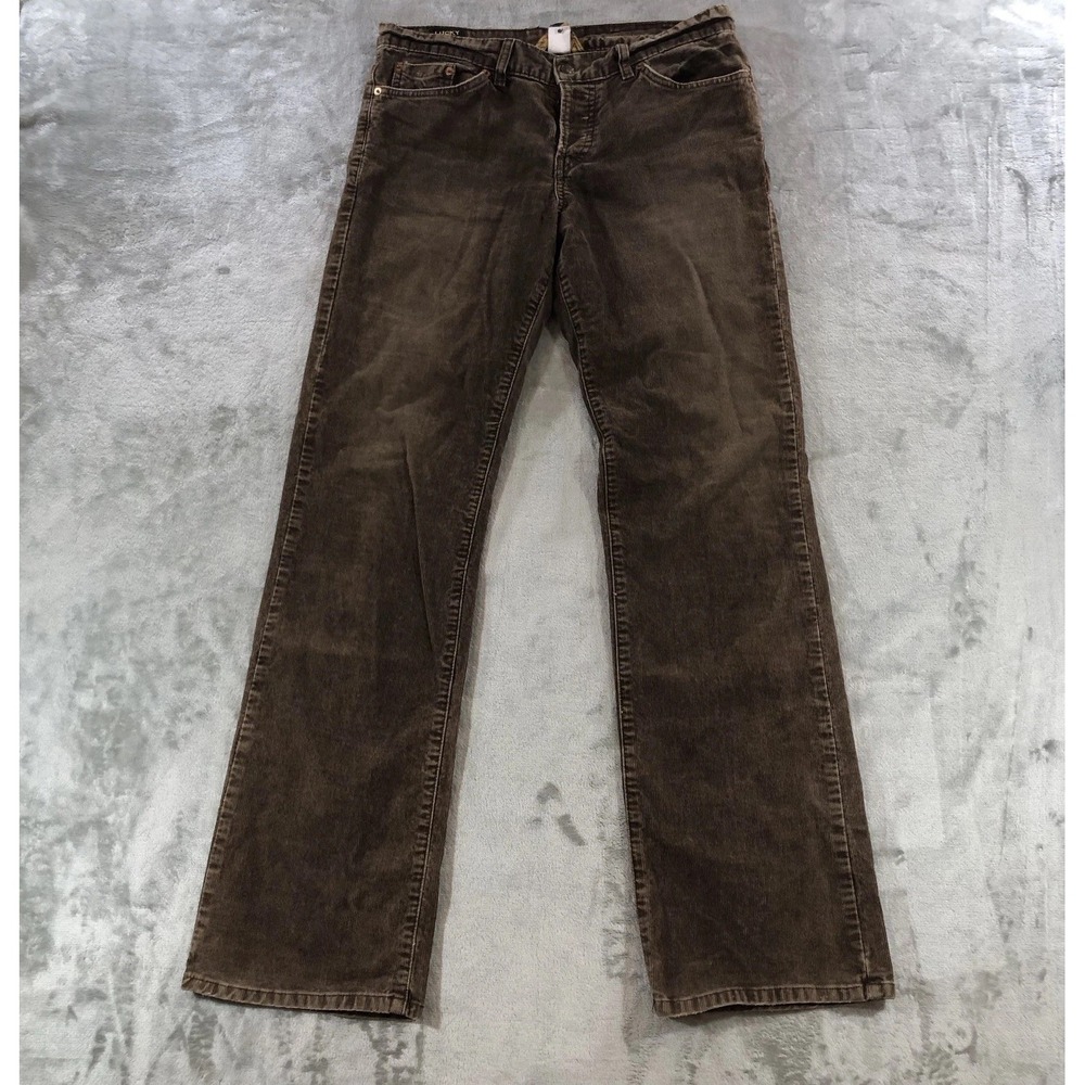 Lucky Brand Mollie Jean Corduroy Pants Womens 8 Brown Straight Leg USA Y2K